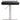 TOV Cosmo Performance Vegan Leather Adjustable Stool, Black option, image 3