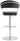 TOV Cosmo Performance Vegan Leather Adjustable Stool, Black option, image 5