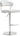 TOV Cosmo Performance Vegan Leather Adjustable Stool, White option, image 1