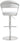 TOV Cosmo Performance Vegan Leather Adjustable Stool, White option, image 5