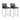 TOV Denmark Performance Vegan Leather Stool with Silver Base - Set of 2, Black / Counter Height option, image 1
