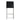 TOV Denmark Performance Vegan Leather Stool with Silver Base - Set of 2, Black / Counter Height option, image 6