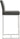 TOV Denmark Performance Vegan Leather Stool with Silver Base - Set of 2, Grey / Counter Height option, image 4
