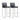 TOV Denmark Performance Vegan Leather Stool with Silver Base - Set of 2, Black / Bar Height option, image 1