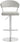TOV Cosmo Performance Vegan Leather Adjustable Stool Light Grey