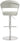 TOV Cosmo Performance Vegan Leather Adjustable Stool Light Grey