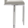 TOV Amalfi Performance Vegan Leather Adjustable Stool, Light Grey option, image 4