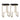 TOV Ferrara Black Performance Vegan Leather and Gold Steel Barstool - Set of 2, image 1
