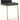 TOV Parma Performance Vegan Leather and Gold Stainless Steel Counter Stool - Set of 2, Black option, image 3