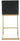 TOV Parma Performance Vegan Leather and Gold Stainless Steel Counter Stool - Set of 2, Black option, image 6