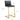 TOV Parma Performance Vegan Leather and Gold Stainless Steel Counter Stool - Set of 2, Black option, image 9