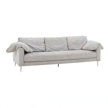 TOV Vari 90" Textured Performance Velvet Lounge Sofa, Light Grey option, image 1
