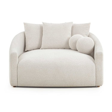 TOV Hanim 54" Performance Boucle Daybed Cream