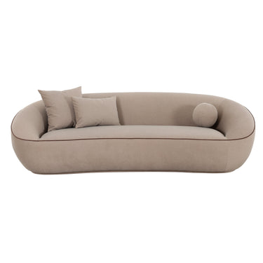 TOV Jenny 98.5" Taupe Performance Faux Mohair Sofa, image 1