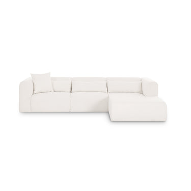 TOV Tarra 3-Piece Cream Performance Chenille Modular Sectional, RAF option, image 1