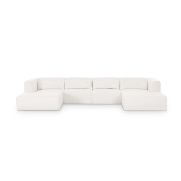 TOV Tarra 4-Piece Cream Performance Chenille Modular U-Sectional, image 1