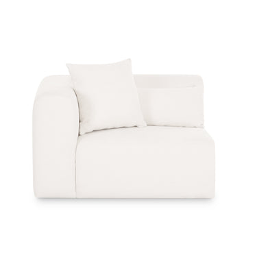 TOV Tarra Cream Performance Chenille Modular Corner Chair, LAF option, image 1