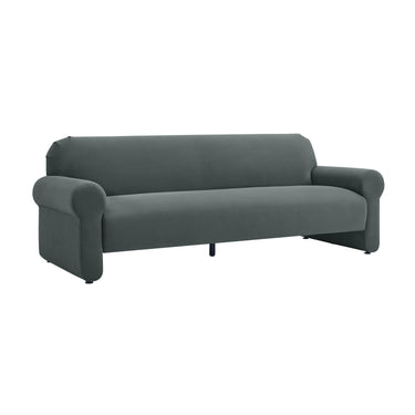 TOV Keelee 84" Performance Velvet Sofa, Grey option, image 1