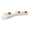 TOV Fickle Cream Performance Boucle 5-Piece Modular Chaise Sectional, image 1