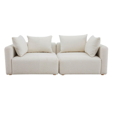 TOV Hangover 81" Modular Loveseat, Cream option, image 1