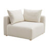 TOV Hangover Cream Performance Linen Modular Corner Chair, image 1