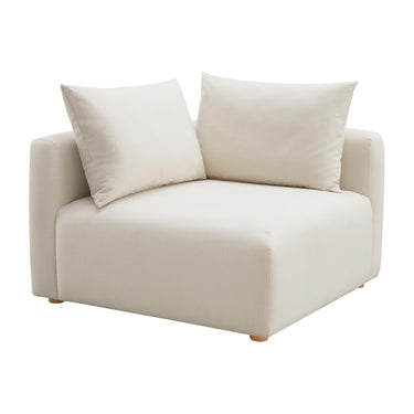 TOV Hangover Cream Performance Linen Modular Corner Chair, image 1