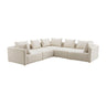 TOV Hangover 5-Piece Cream Performance Linen Modular L-Sectional, image 1