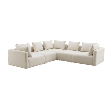 TOV Hangover 5-Piece Cream Performance Linen Modular L-Sectional, image 1
