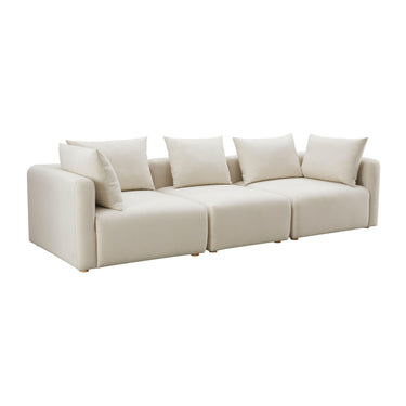 TOV Hangover 112.5" Cream Performance Linen Sofa, image 1