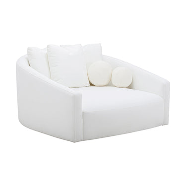 TOV Hanim 54" Cream Performance Fabric Daybed Cream