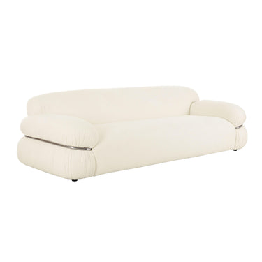 TOV Leyla 98" Cream Performance Boucle Sofa Cream