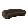 TOV Kendall 120" Performance Velvet Sofa Brown