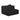 TOV Tarra Fluffy Oversized Performance Corduroy Modular Corner Chair, Black / LAF option, image 1