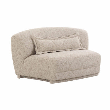 TOV Marion 63" Two-Tone Textured Performance Boucle Armless Loveseat, image 1