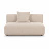 TOV Sylvie 54" Cream Performance Boucle Armless Loveseat, image 2