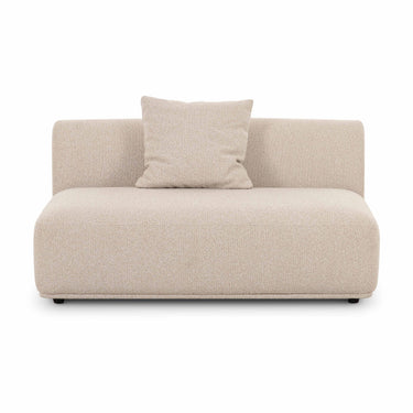 TOV Sylvie 54" Cream Performance Boucle Armless Loveseat, image 2