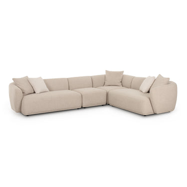 TOV Sylvie 4-Piece Cream Performance Boucle Sectional, image 1