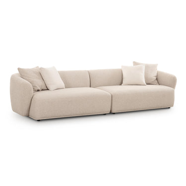 TOV Sylvie 118" Cream Performance Boucle Sofa, image 1