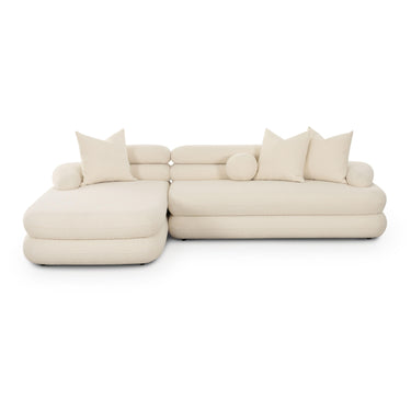 TOV Lulu 2-Piece Cream Performance Boucle L-Shaped Sectional, LAF option, image 1