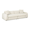 TOV Kourtney 100" Cream Performance Faux Mohair Sofa, image 1