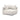 TOV Hangover Contract-Grade Textured Fabric Modular Corner Chair, Cream option, image 1