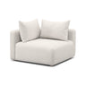 TOV Hangover Contract-Grade Textured Fabric Modular Corner Chair, Cream option, image 1