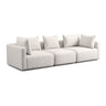 TOV Hangover 112.5" Textured Fabric Sofa, Cream option, image 1