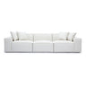 TOV Mindy 115" Performance Chenille Basketweave Modular Sofa, Cream option, image 1