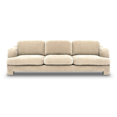 TOV Halsey 102" Textured Fabric Sofa, Tan option, image 1