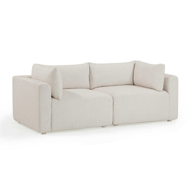 TOV Hangover 81" Cream Performance Fabric Outdoor Modular Loveseat Cream