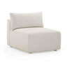 TOV Hangover Cream Performance Fabric Outdoor Modular Armless Chair, image 1