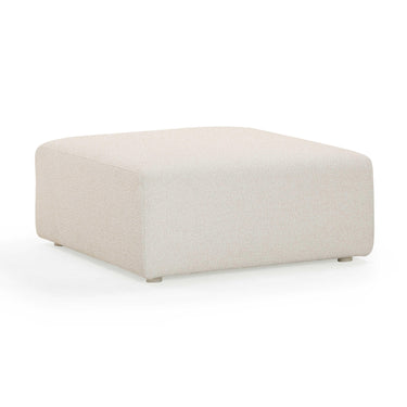 TOV Hangover Cream Performance Fabric Outdoor Ottoman, image 1