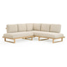 TOV Evan 2-Piece Cream Performance Fabric Outdoor L-Shaped Sectional Cream