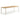 TOV Sardinia 95" Light Teak Outdoor Rectangular Dining Table Cream, Light Teak